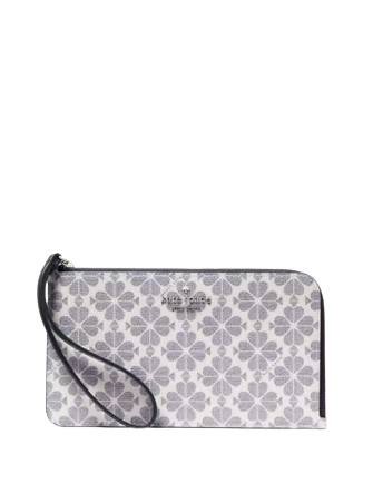 Kate Spade New York Lucy Spade Flower Medium L-zip Wristlet Kate Spade New York Lucy Spade Flower Medium L-zip Wristlet