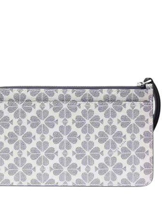 Kate Spade New York Lucy Spade Flower Medium L-zip Wristlet Kate Spade New York Lucy Spade Flower Medium L-zip Wristlet