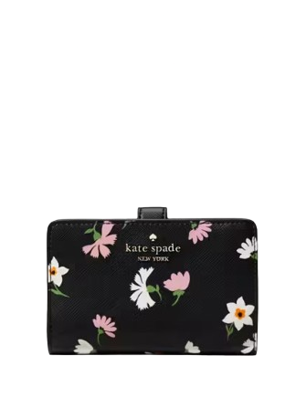 Kate spade pink floral wallet best sale
