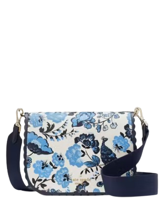 Kate spade blue floral bag sales