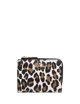 Kate Spade New York Madison Spotted Leopard Small L-Zip Wallet Kate Spade New York Madison Spotted Leopard Small L-Zip Wallet