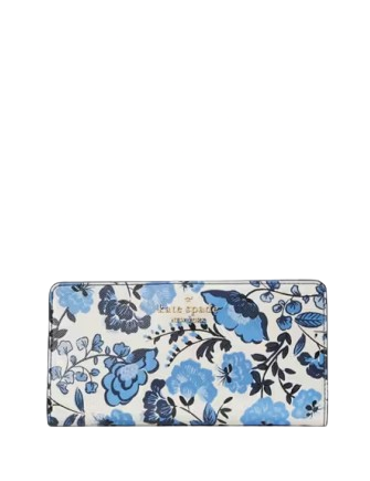 Kate Spade New York Madison Vase Floral Large Slim Bifold Wallet Kate Spade New York Madison Vase Floral Large Slim Bifold Wallet