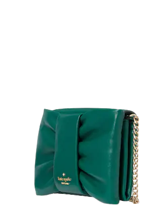 New Kate Spade Millie Bow Flap Crossbody Deep Jade