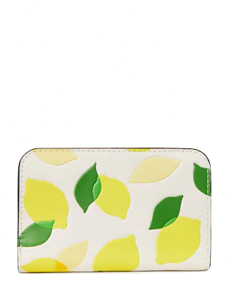 Kate Spade Morgan Lemon Toss Embossed Leather Wallet