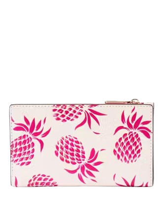 Kate Spade New York Morgan Pineapple Embossed Small Slim Bifold Wallet