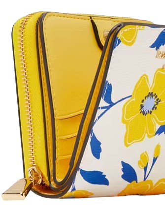 Kate Spade New York Morgan Sunshine Floral Printed Small Compact Wallet