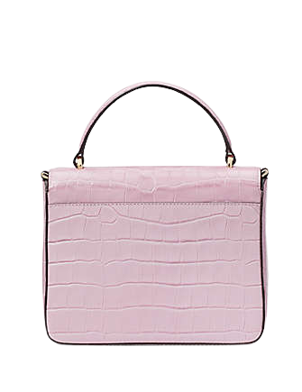Kate spade 2025 pink crocodile handbag