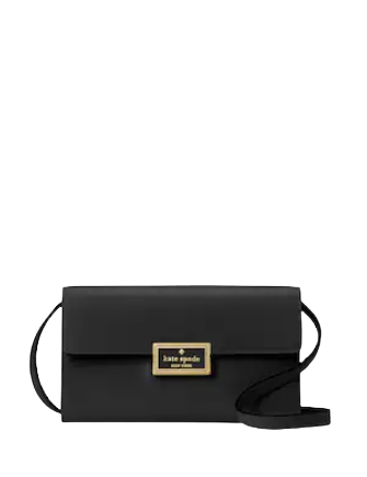 Kate Spade Kb545 Reegan Crossbody in Black Smooth Leather