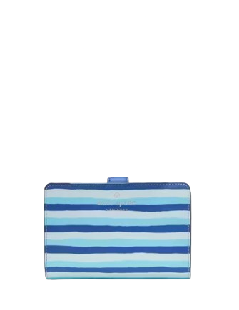 Kate Spade New York Schuyler Wave Stripe Medium Compact Bifold