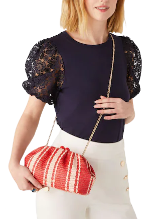 Kate Spade New York Scrunchy Convertible Clutch Brixton Baker