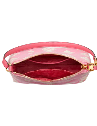 Kate Spade New York Spade Flower Two-tone Canvas East West Pochette