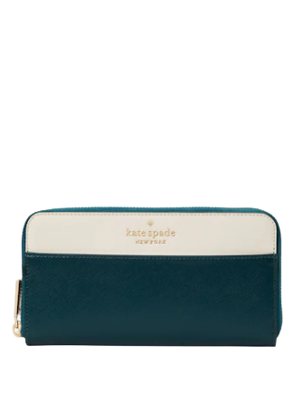 Kate Spade Staci Large Continental Wallet in Peacock Sapphire Multi