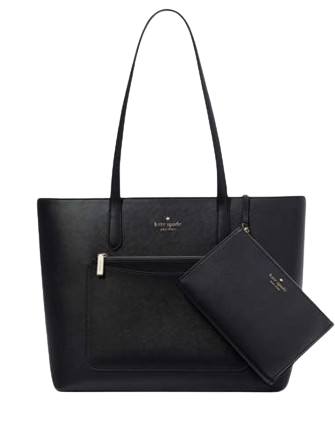 Kate Spade Staci Tote and Wristlet 3 Piece Set Black