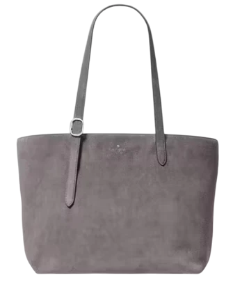 Kate Spade New York 454 Suede Large Tote Hare Grey