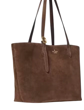 Kate Spade New York 454 Suede Large Tote Hot Fudge