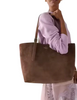 Kate Spade New York 454 Suede Large Tote Hot Fudge