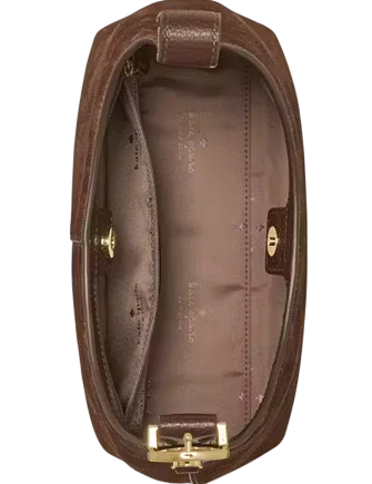 Kate Spade New York 454 Suede Mini Crossbody Hot Fudge