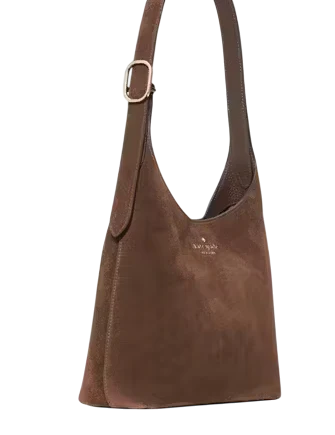 Kate Spade New York 454 Suede Small Shoulder Bag Hot Fudge