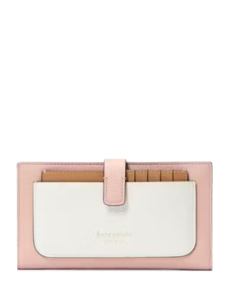 Kate Spade New York Ava Colorblocked Bifold Wallet Rose Smoke