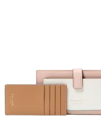 Kate Spade New York Ava Colorblocked Bifold Wallet Rose Smoke
