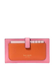 Kate Spade New York Ava Colorblocked Bifold Wallet Ruby Citrus
