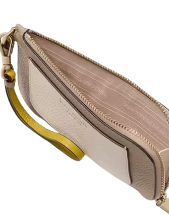 Kate Spade New York Ava Colorblocked Coin Card Case Wristlet Tigers Eye