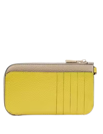 Kate Spade New York Ava Colorblocked Coin Card Case Wristlet Tigers Eye