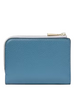 Kate Spade New York Ava Colorblocked Pebbled Leather Zip Bifold Wallet Back To School Blues
