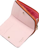 Kate Spade New York Ava Colorblocked Pebbled Leather Zip Bifold Wallet  Ruby Citrus