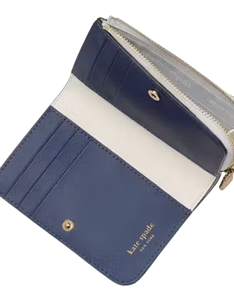 Kate Spade New York Ava Colorblocked Pebbled Leather Zip Kate Spade New York Ava Colorblocked Pebbled Leather Zip