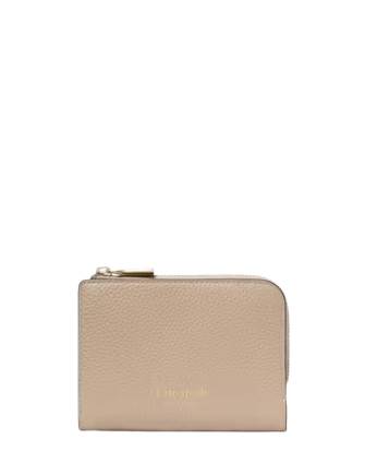 Kate Spade New York Ava Colorblocked Pebbled Leather Zip Bifold Wallet Tigers Eye
