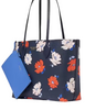 Kate Spade New York Bleecker Dotty Floral Large Tote Parisian Navy