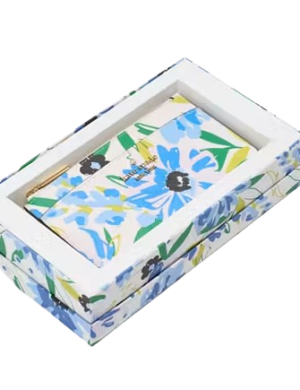 Kate Spade New York Boxed Madison Floral Large Slim Card Holder  Cream