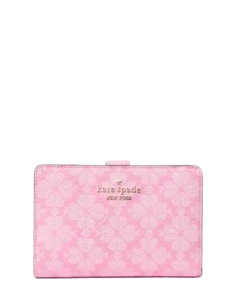 Kate Spade New York Boxed Spade Flower Medium Bifold Wallet Parisian Rose