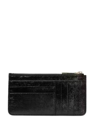 Kate Spade New York Bridget Crinkle Patent Large Slim Card Holder Black