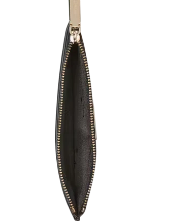 Kate Spade New York Bridget Crinkle Patent Large Slim Card Holder Black