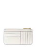 Kate Spade New York Bridget Crinkle Patent Large Slim Card Holder Meringue