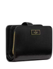 Kate Spade New York Bridget Crinkle Patent Medium Compact Bifold Wallet Black