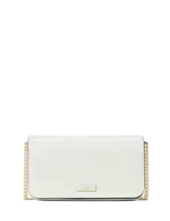 Kate Spade New York Bridget Crinkle Patent Mini Crossbody Meringue