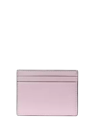 Kate Spade New York Bridget Crinkle Patent Small Slim Card Holder Lilac Moonlight