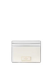 Kate Spade New York Bridget Crinkle Patent Small Slim Card Holder Meringue