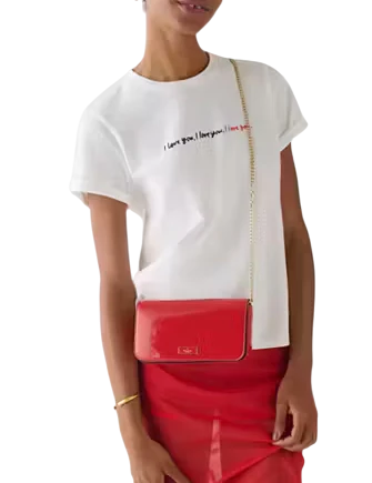 Kate Spade New York Bridget Patent Mini Crossbody KS Bright Red