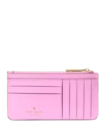 Kate Spade New York Bubble Gum Large Slim Card Holder Pink Green