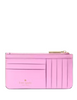 Kate Spade New York Bubble Gum Large Slim Card Holder Pink Green