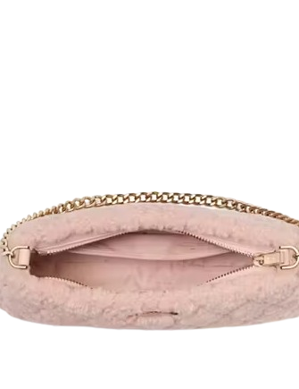 Kate Spade New York Carey Faux Fur Small Convertible Crossbody Rose Smoke