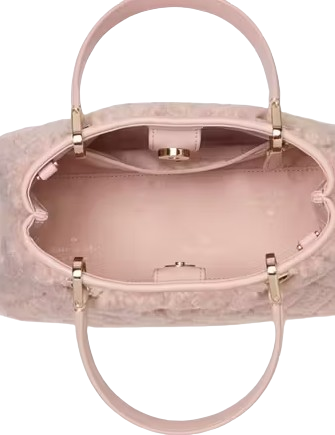 Kate Spade New York Carey Faux Fur Small Sullivan Satchel Rose Smoke