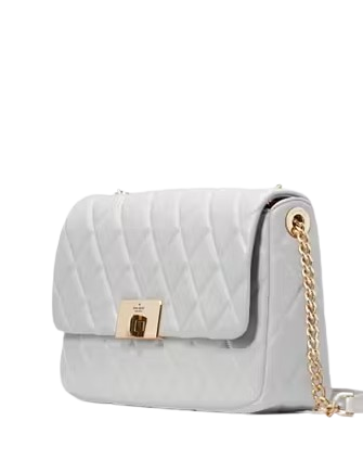 Kate Spade New York Carey Medium Flap Shoulder Bag Stone Path