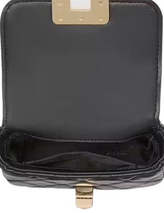 Kate Spade New York Carey Quilted Micro Flap Crossbody Black