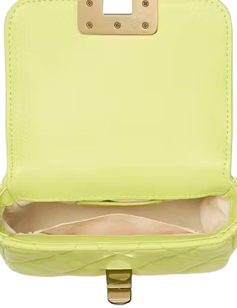 Kate Spade New York Carey Quilted Micro Flap Crossbody Lime Slushy