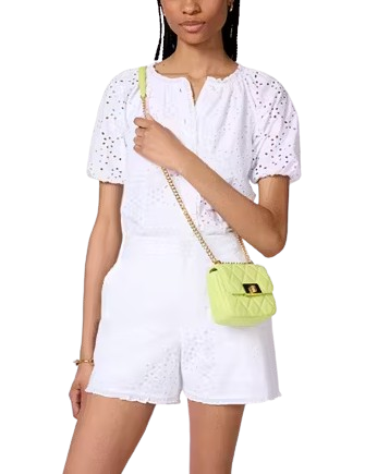 Kate Spade New York Carey Quilted Micro Flap Crossbody Lime Slushy